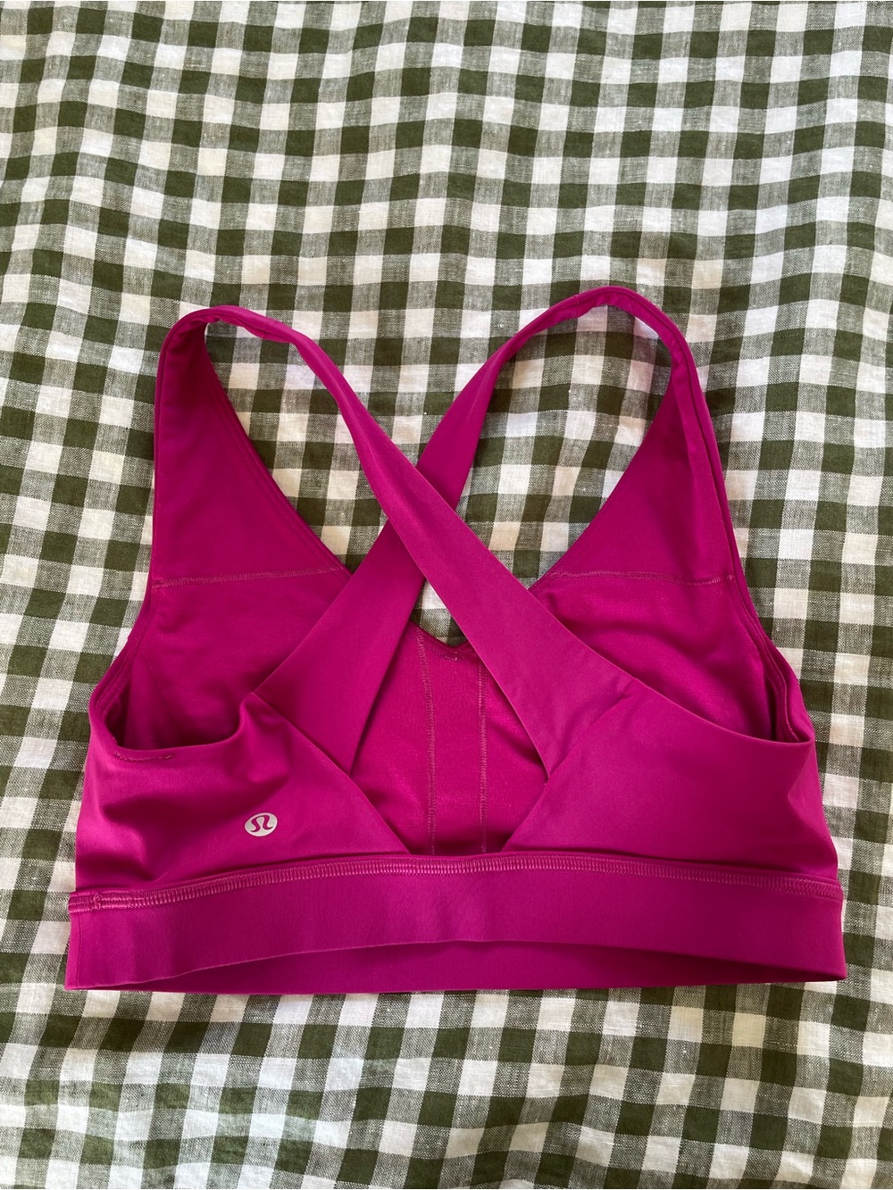 lululemon athletica Bright Magenta Cross-Back Sports Bra - Picture 2 of 3